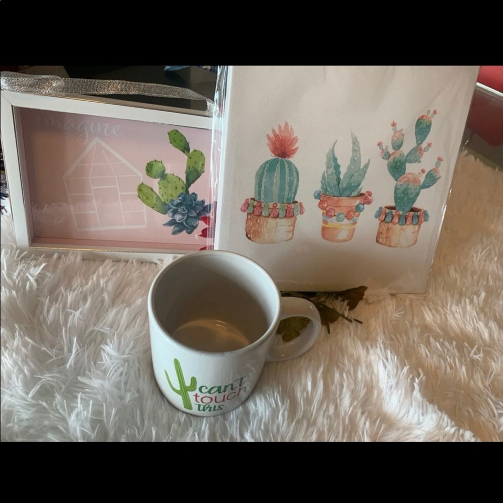 🌵CACTUS Decor Set| Mug & 2- wall frames🌵🌷 - Picture 5 of 9